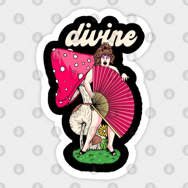 Divine - Aestethic Style Fanart Design Sticker by margueritesauvages